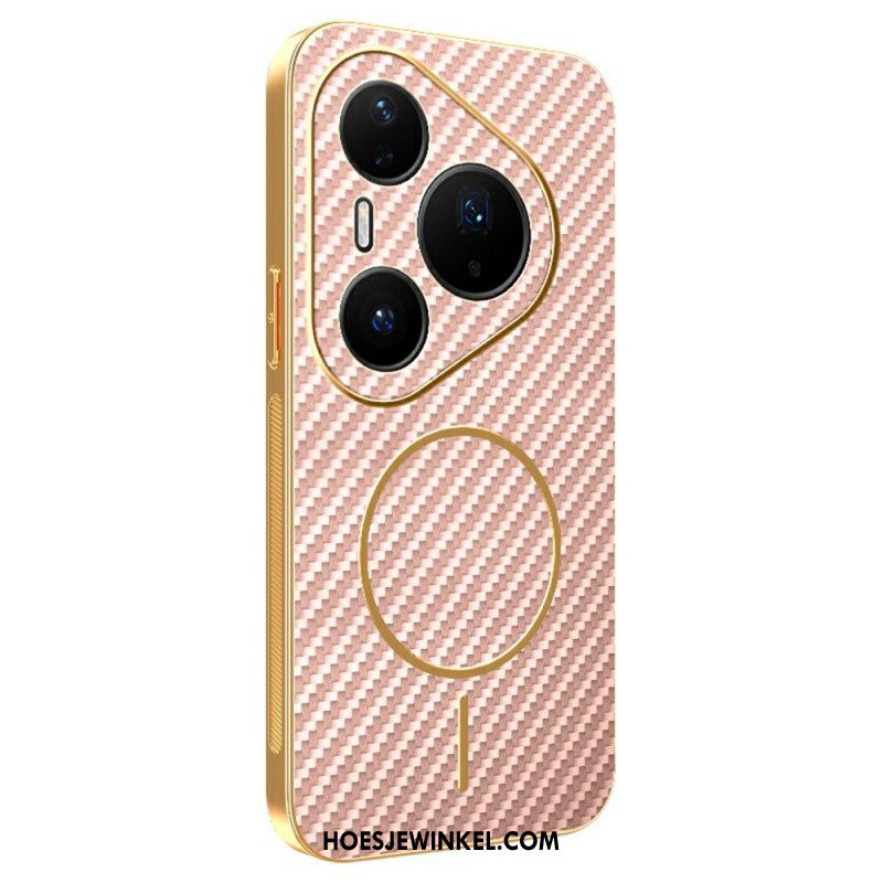 Case Hoesje Huawei Pura 80 Pro Telefoonhoesje Koolstofvezeltextuur