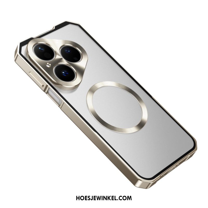 Case Hoesje Huawei Pura 80 Telefoonhoesje Magsafe Met Metalen Frame