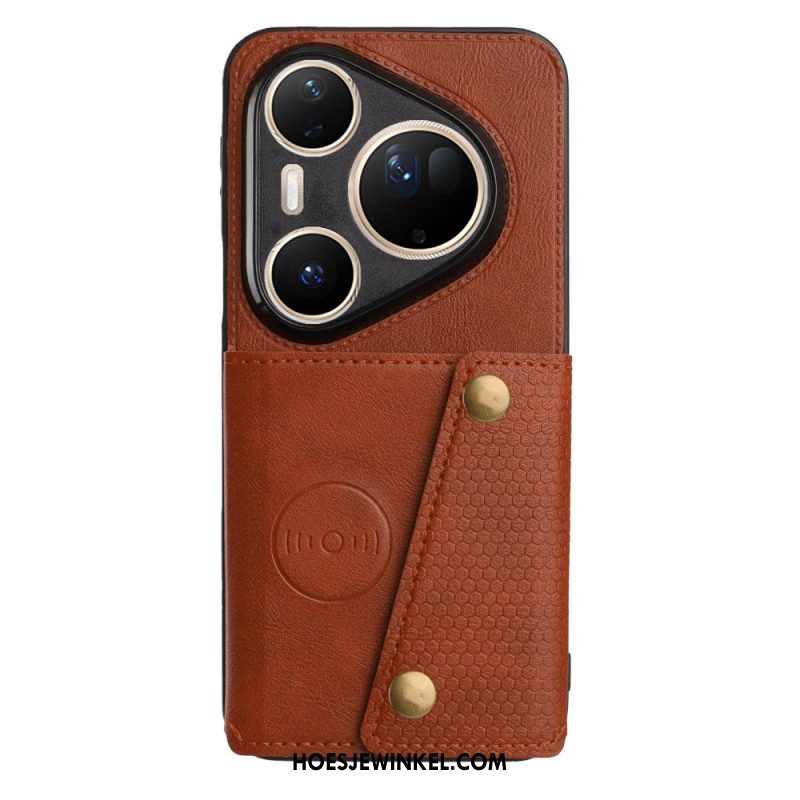 Case Hoesje Huawei Pura 80 Ultra Telefoonhoesje Kaarthouder Met Lederlook