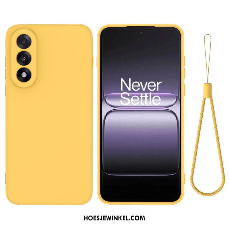 Case Hoesje Oneplus Nord 5 Telefoonhoesje Vloeibare Siliconen Band