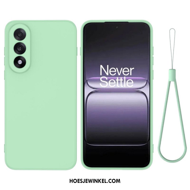 Case Hoesje Oneplus Nord 5 Telefoonhoesje Vloeibare Siliconen Band