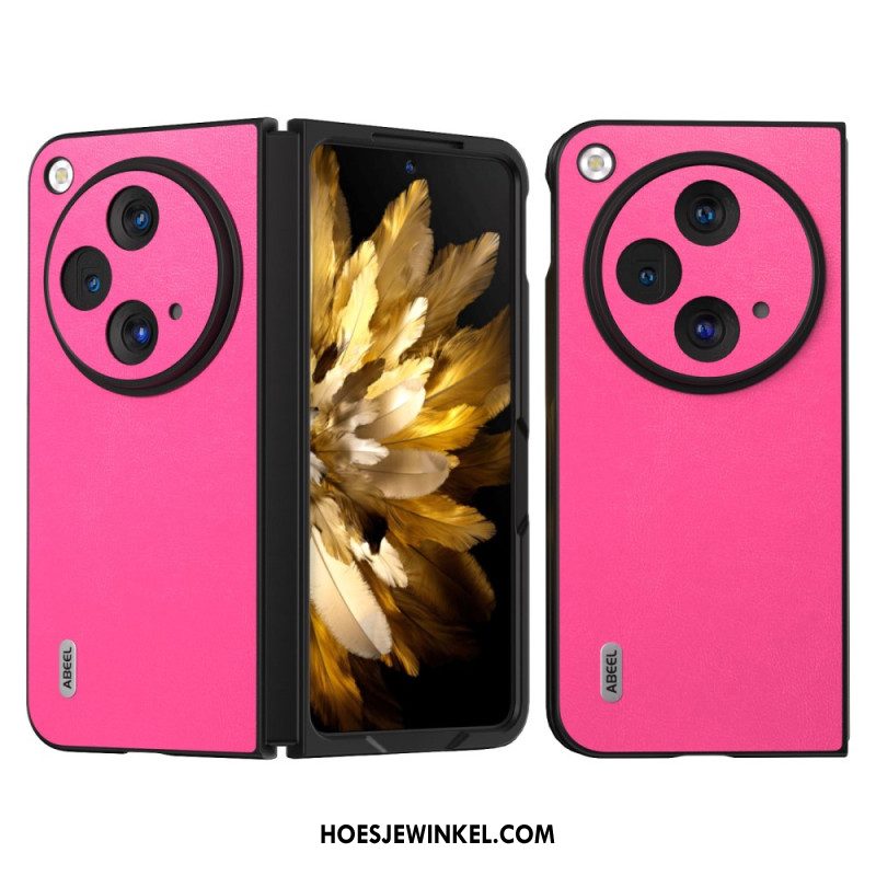 Case Hoesje Oppo Find N3 Telefoonhoesje Gekleurd Leer Abeel