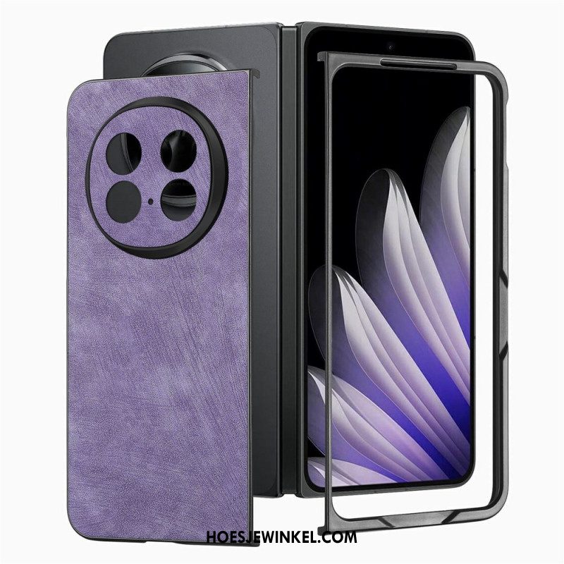 Case Hoesje Oppo Find N5 Telefoonhoesje Retro Leer