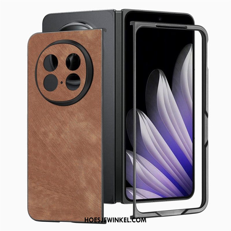 Case Hoesje Oppo Find N5 Telefoonhoesje Retro Leer