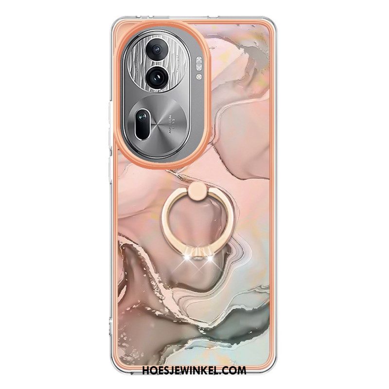 Case Hoesje Oppo Reno 11 Pro 5g Telefoonhoesje Marmeren Steunring
