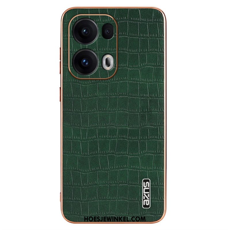 Case Hoesje Oppo Reno 13 Pro 5g Telefoonhoesje Azns Krokodillenstijl