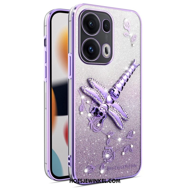 Case Hoesje Oppo Reno 13 Pro 5g Telefoonhoesje Kadem Dragonfly-ondersteuning