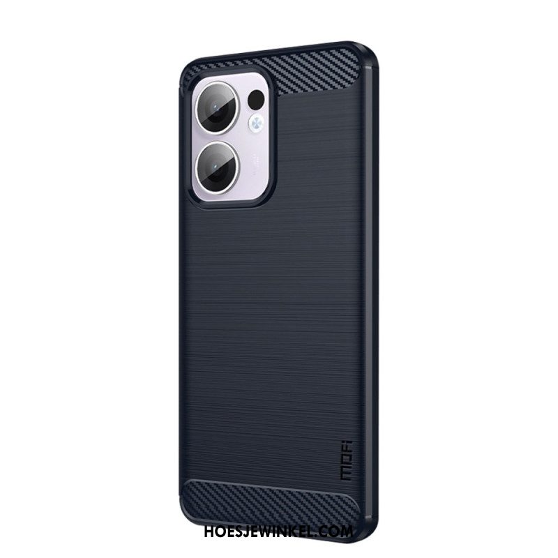 Case Hoesje Oppo Reno 13f 4g / 5g / 13 Fs 5g Telefoonhoesje Geborsteld Koolstofvezel