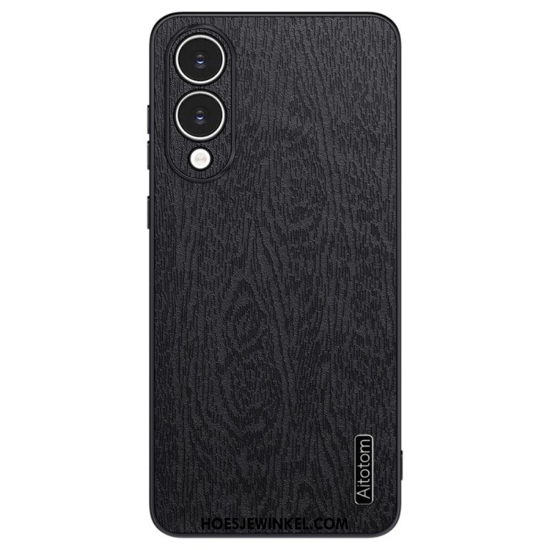 Case Hoesje Samsung Galaxy S25 5g Edge Telefoonhoesje Azns Houteffect