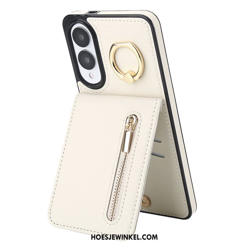 Case Hoesje Samsung Galaxy S25 5g Edge Telefoonhoesje Portemonnee Met Ritssluiting En Rfid-technologie