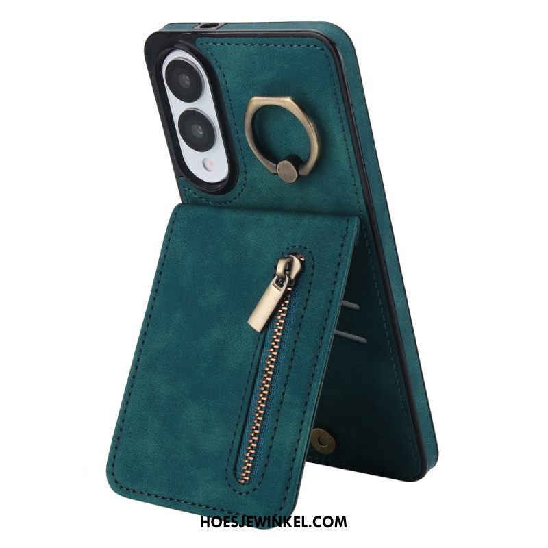 Case Hoesje Samsung Galaxy S25 5g Edge Telefoonhoesje Portemonnee Met Ritssluiting En Rfid-technologie