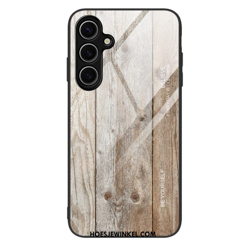 Case Hoesje Samsung Galaxy S25 5g Telefoonhoesje Gehard Glas En Hout