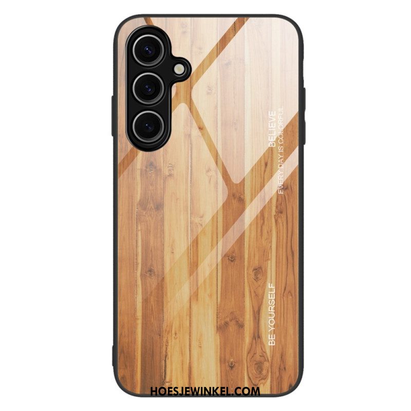 Case Hoesje Samsung Galaxy S25 5g Telefoonhoesje Gehard Glas En Hout