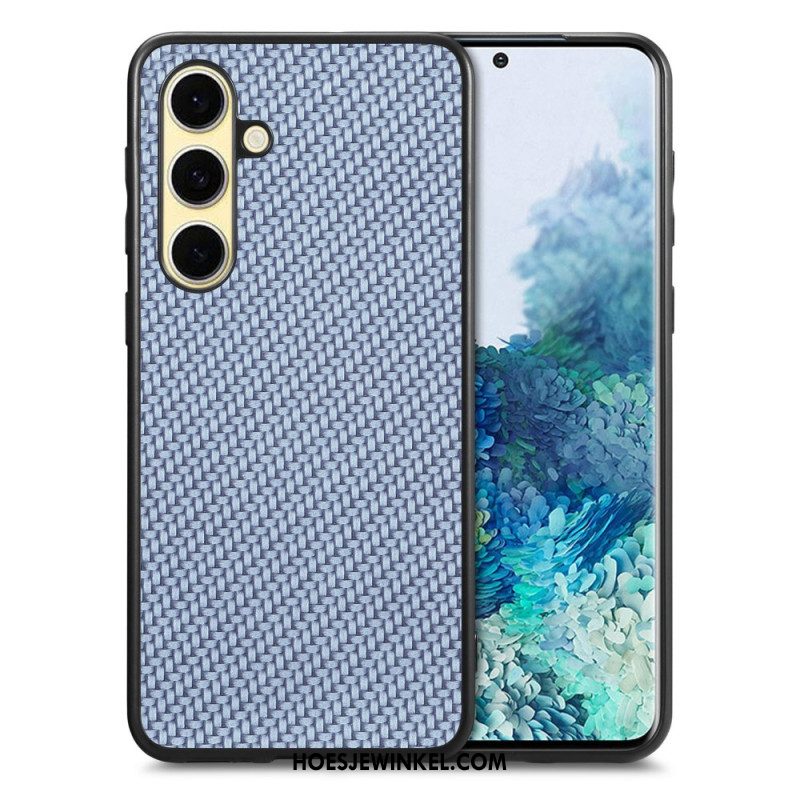 Case Hoesje Samsung Galaxy S25 5g Telefoonhoesje Koolstofvezelcoating
