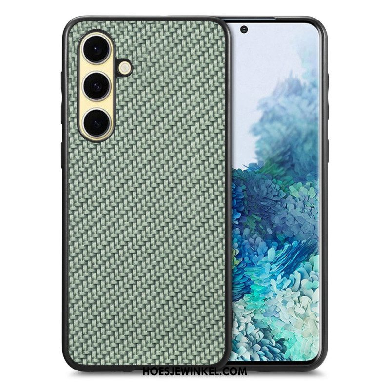 Case Hoesje Samsung Galaxy S25 5g Telefoonhoesje Koolstofvezelcoating