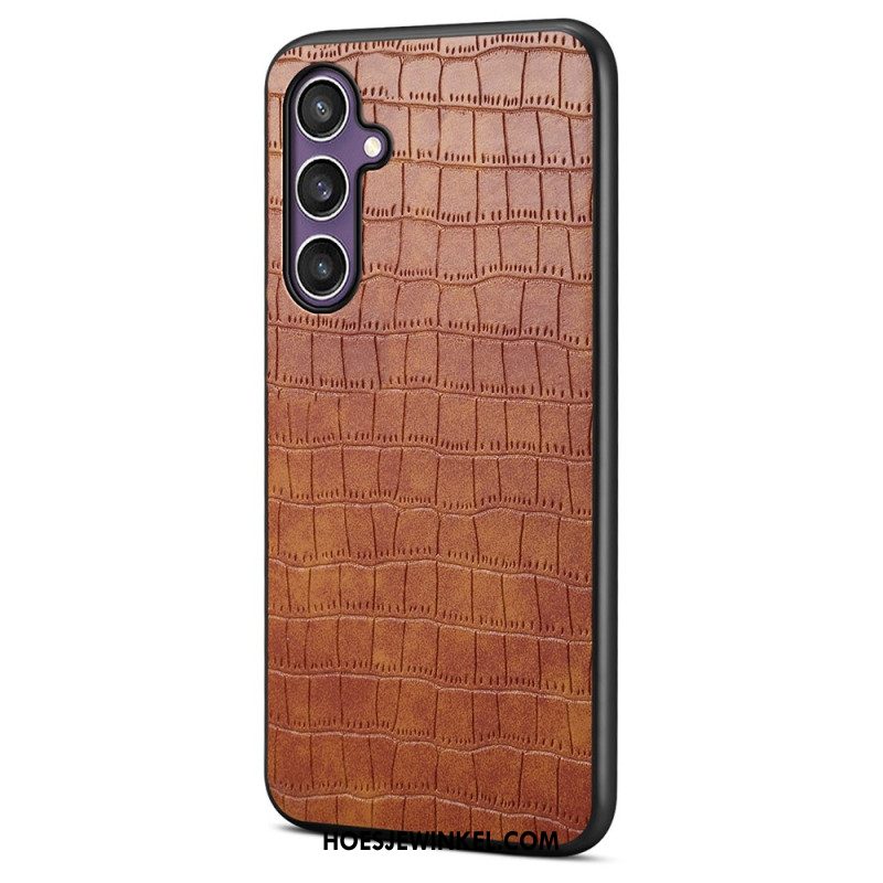 Case Hoesje Samsung Galaxy S25 5g Telefoonhoesje Krokodillenprint