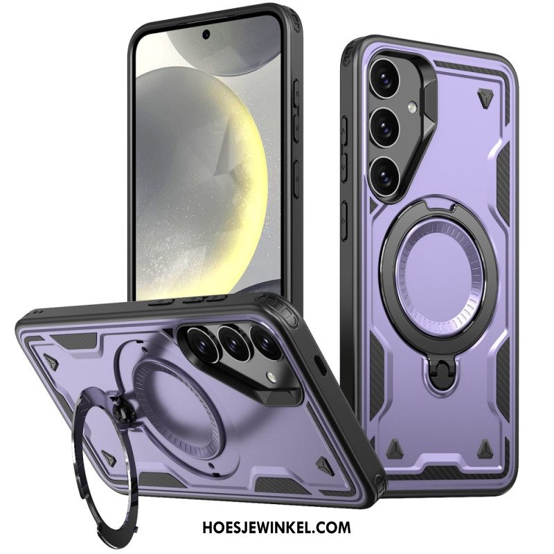 Case Hoesje Samsung Galaxy S25 5g Telefoonhoesje Magsafe-compatibel Militaire Bescherming En Standaard