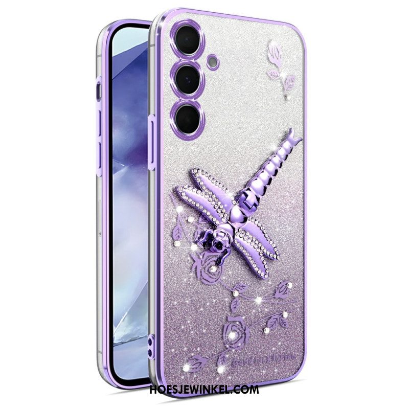 Case Hoesje Samsung Galaxy S25 5g Telefoonhoesje Met Kadem Libellenstandaard