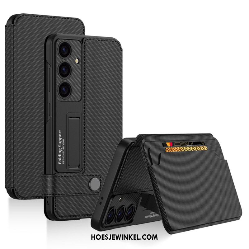 Case Hoesje Samsung Galaxy S25 5g Telefoonhoesje Premium Kaarthouder En Standaard