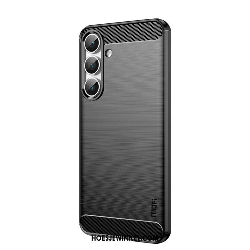 Case Hoesje Samsung Galaxy S25 Fe Telefoonhoesje Geborsteld Koolstofvezel