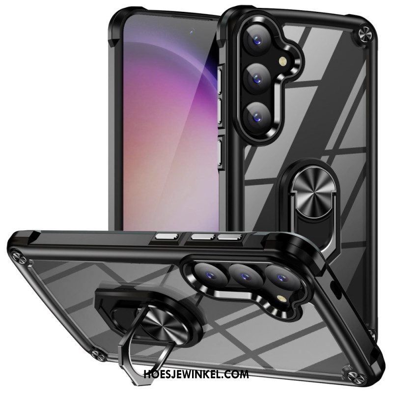 Case Hoesje Samsung Galaxy S25 Plus 5g Telefoonhoesje Hybride Ringhouder