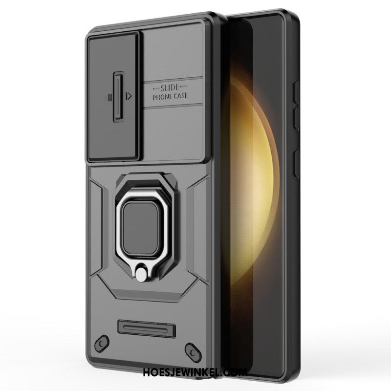 Case Hoesje Samsung Galaxy S25 Ultra 5g Telefoonhoesje Duurzame Ring Met Lensbeschermer