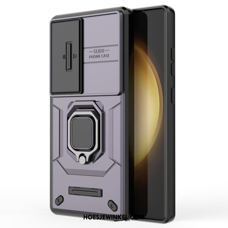 Case Hoesje Samsung Galaxy S25 Ultra 5g Telefoonhoesje Duurzame Ring Met Lensbeschermer