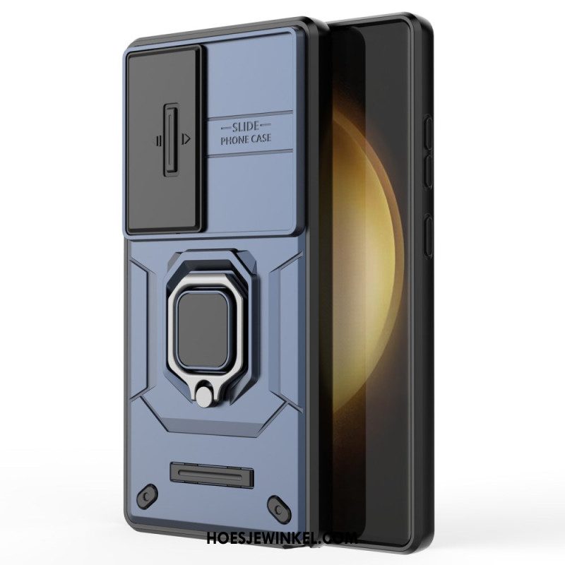Case Hoesje Samsung Galaxy S25 Ultra 5g Telefoonhoesje Duurzame Ring Met Lensbeschermer