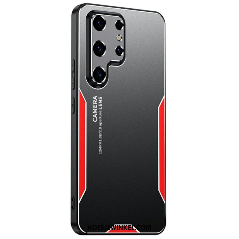 Case Hoesje Samsung Galaxy S25 Ultra 5g Telefoonhoesje Metaaleffect