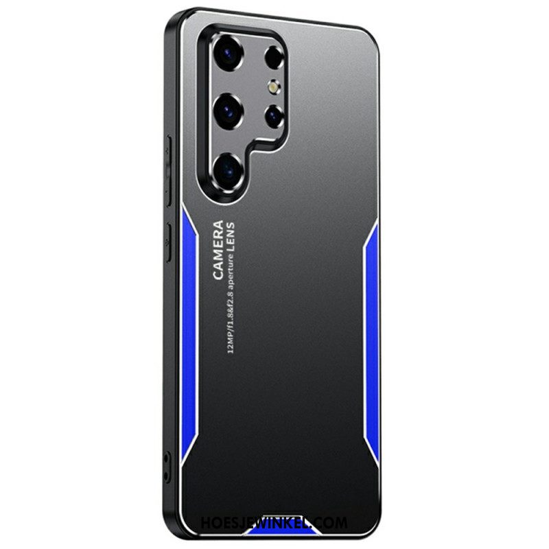 Case Hoesje Samsung Galaxy S25 Ultra 5g Telefoonhoesje Metaaleffect