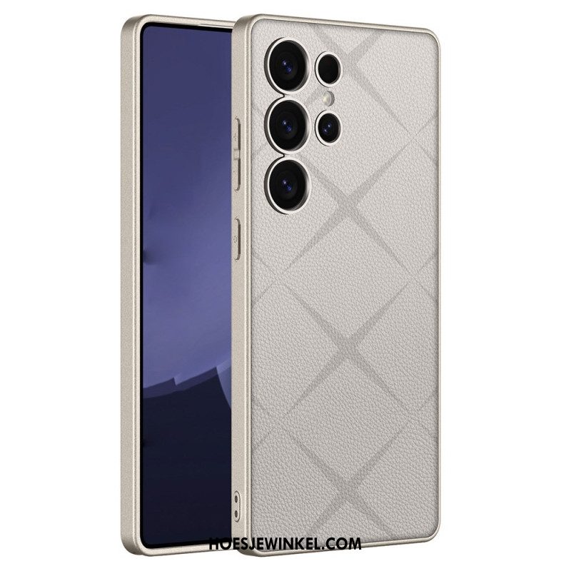 Case Hoesje Samsung Galaxy S25 Ultra 5g Telefoonhoesje Metallic Titanium