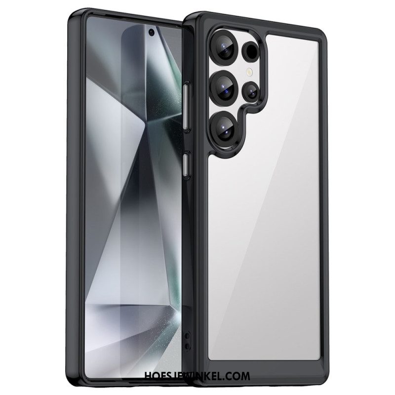 Case Hoesje Samsung Galaxy S25 Ultra 5g Telefoonhoesje Subtiel Ontwerp