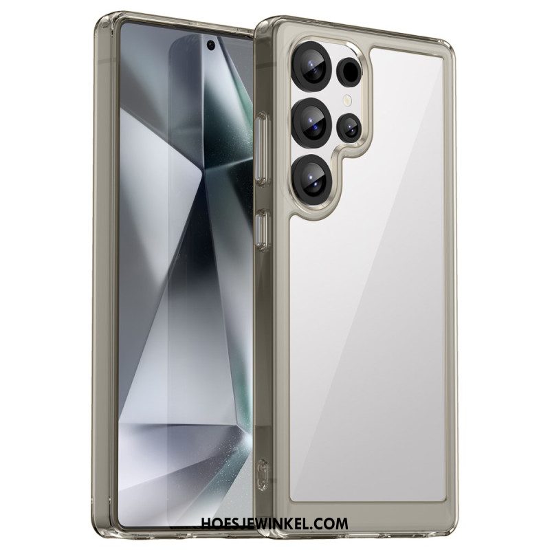 Case Hoesje Samsung Galaxy S25 Ultra 5g Telefoonhoesje Subtiel Ontwerp