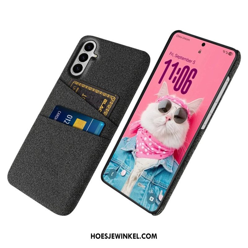 Case Hoesje Samsung Galaxy S26 Telefoonhoesje Stoffen Kaarthouder