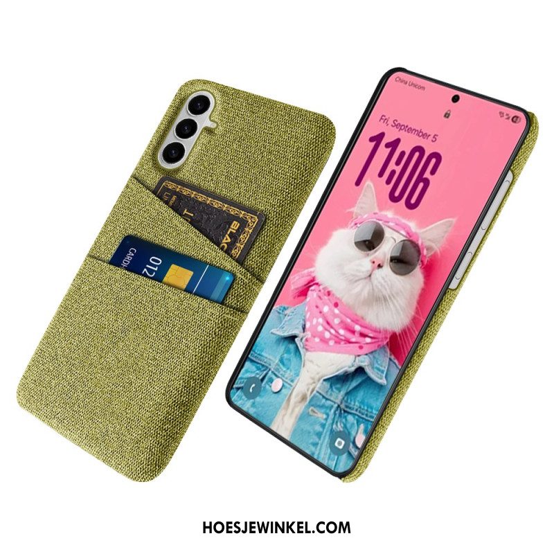 Case Hoesje Samsung Galaxy S26 Telefoonhoesje Stoffen Kaarthouder