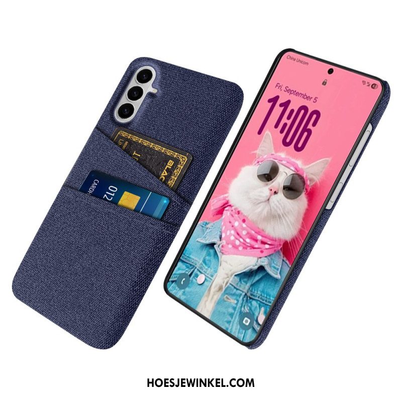 Case Hoesje Samsung Galaxy S26 Telefoonhoesje Stoffen Kaarthouder