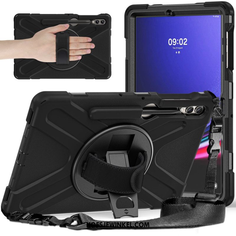 Case Hoesje Samsung Galaxy Tab S10 Plus Telefoonhoesje Duurzame Standaard En Schouderriem