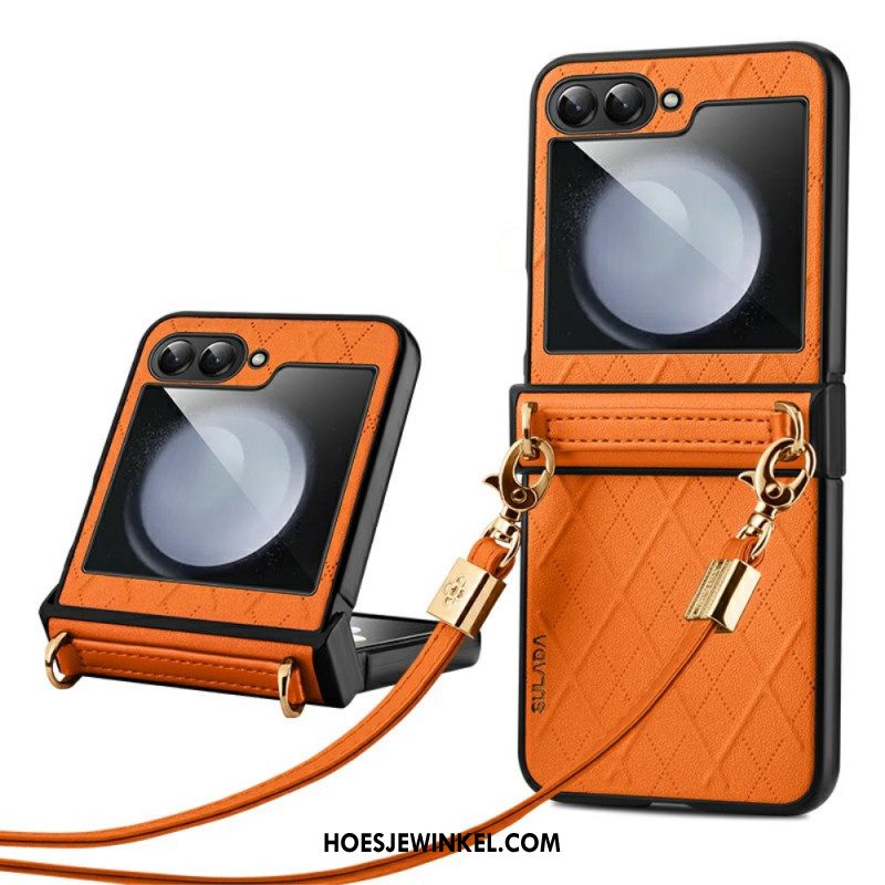 Case Hoesje Samsung Galaxy Z Flip 7 Fe Telefoonhoesje Sulada Schouderband