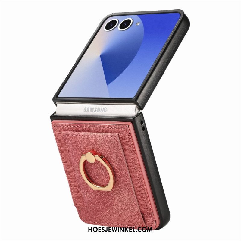 Case Hoesje Samsung Galaxy Z Flip 7 Telefoonhoesje Kaarthouder En Standaard