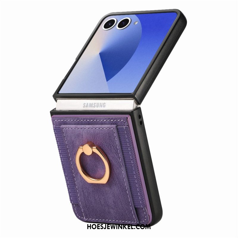 Case Hoesje Samsung Galaxy Z Flip 7 Telefoonhoesje Kaarthouder En Standaard