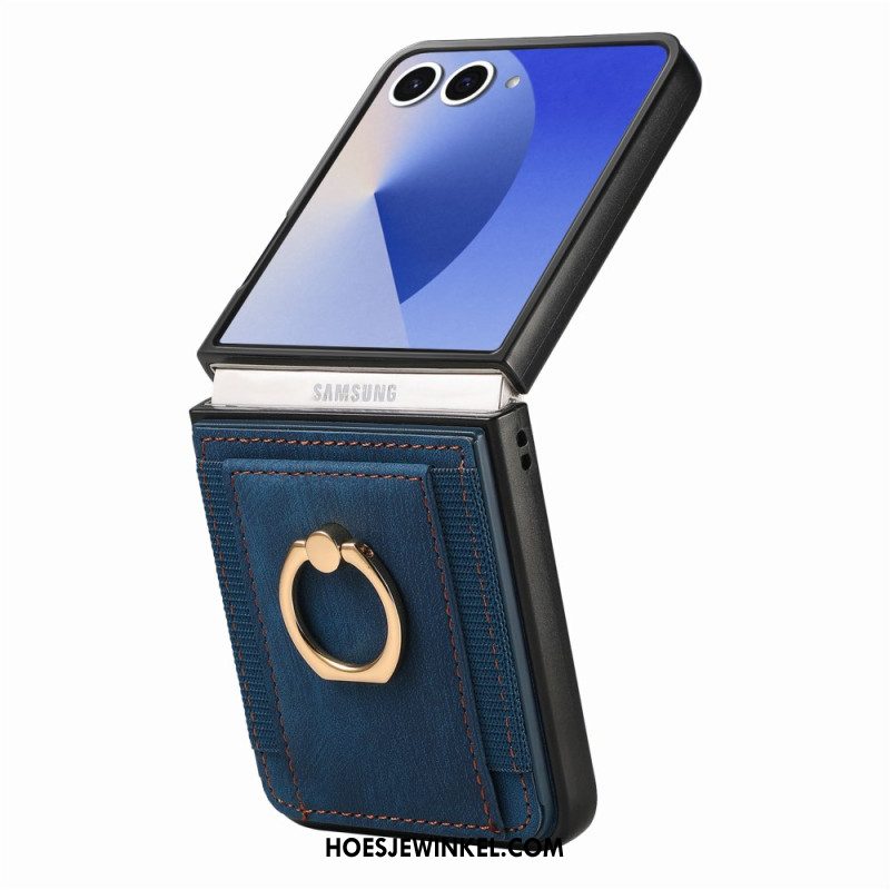 Case Hoesje Samsung Galaxy Z Flip 7 Telefoonhoesje Kaarthouder En Standaard