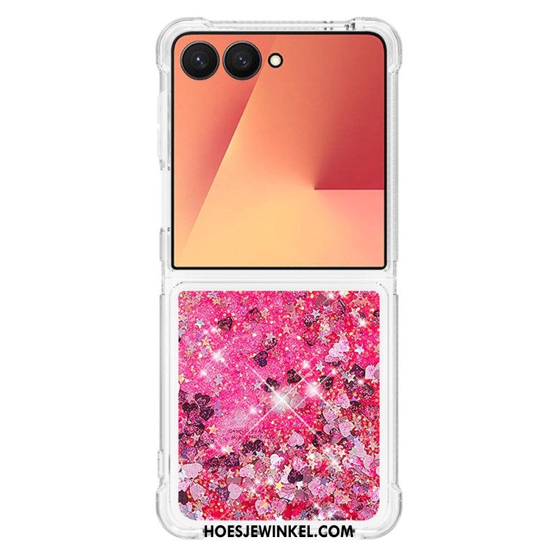 Case Hoesje Samsung Galaxy Z Flip 7 Telefoonhoesje Pailletten