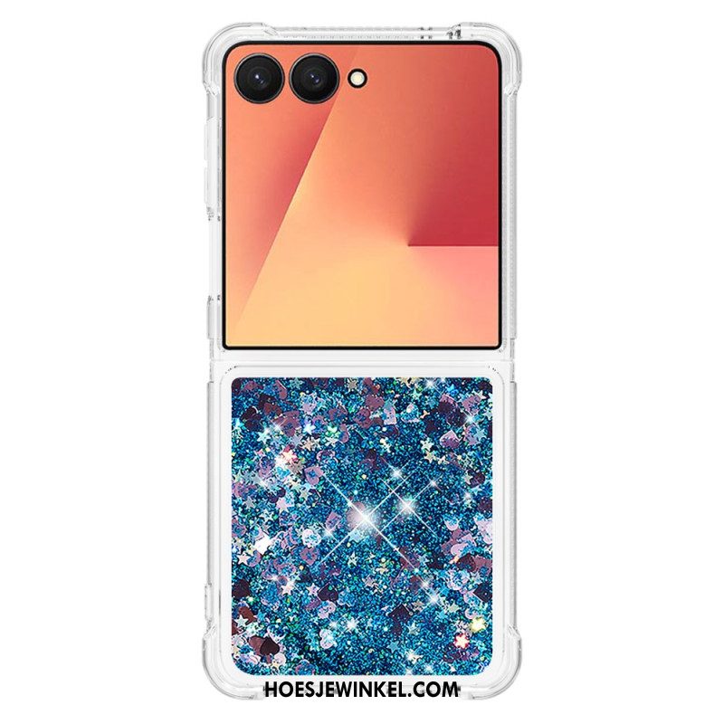 Case Hoesje Samsung Galaxy Z Flip 7 Telefoonhoesje Pailletten