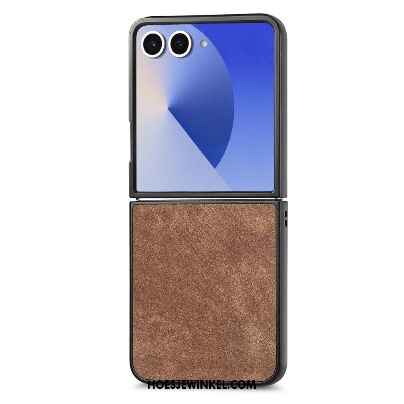 Case Hoesje Samsung Galaxy Z Flip 7 Telefoonhoesje Suède-effect