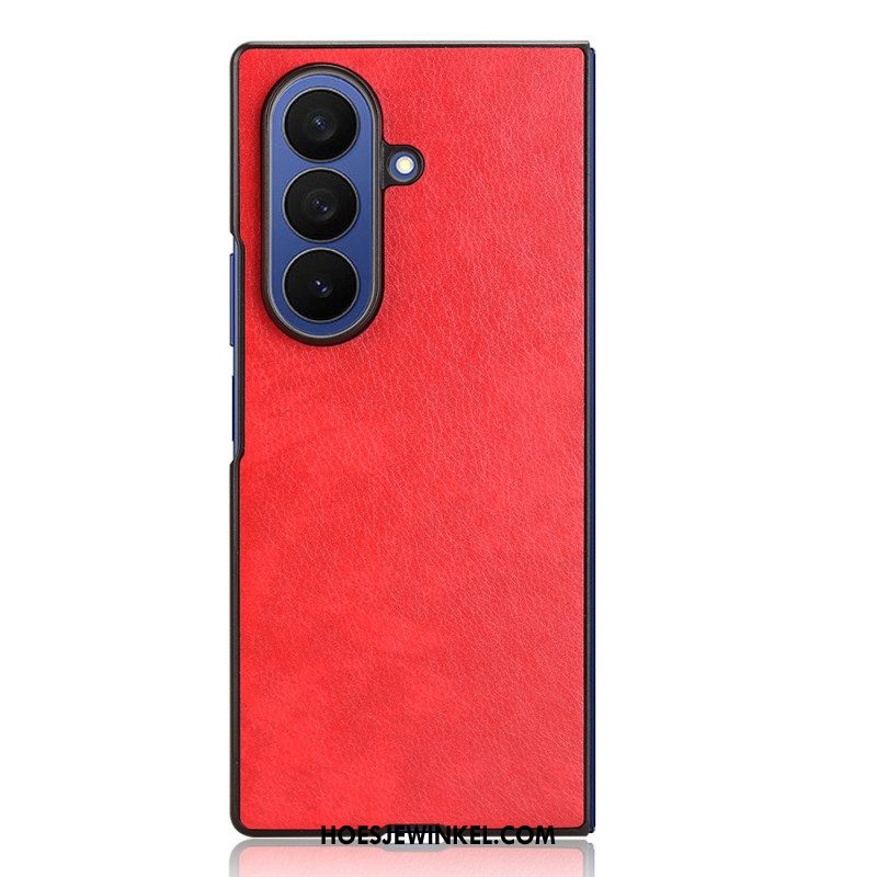 Case Hoesje Samsung Galaxy Z Fold 7 Telefoonhoesje Leerlook