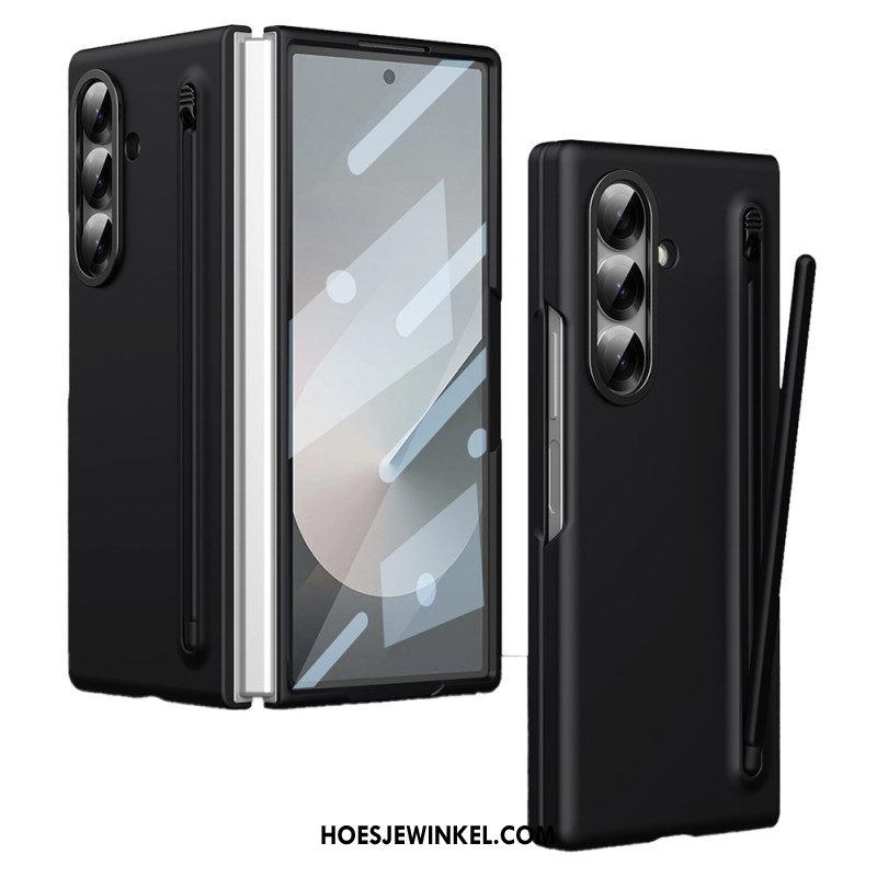 Case Hoesje Samsung Galaxy Z Fold 7 Telefoonhoesje Schermbeschermer Van Gehard Glas En Stylus