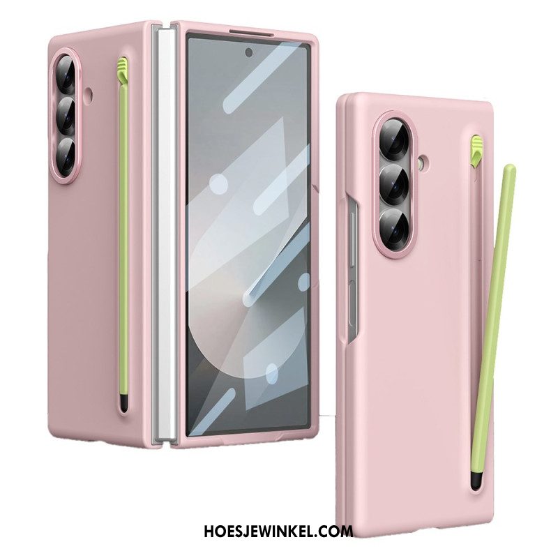 Case Hoesje Samsung Galaxy Z Fold 7 Telefoonhoesje Schermbeschermer Van Gehard Glas En Stylus