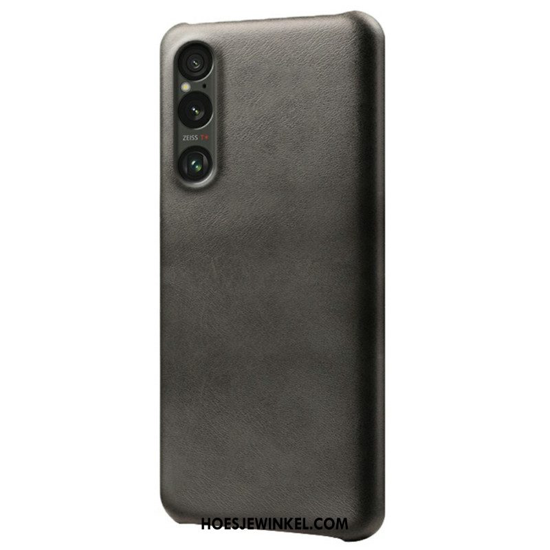Case Hoesje Sony Xperia 1 Vii Telefoonhoesje Leer Effect