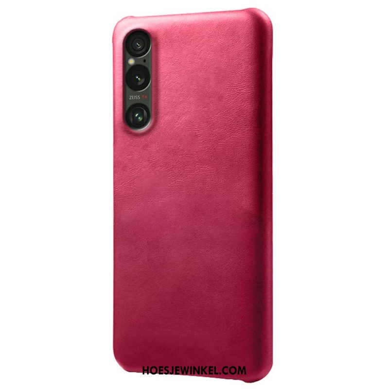 Case Hoesje Sony Xperia 1 Vii Telefoonhoesje Leer Effect
