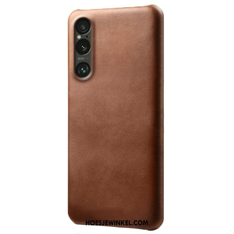 Case Hoesje Sony Xperia 1 Vii Telefoonhoesje Leer Effect